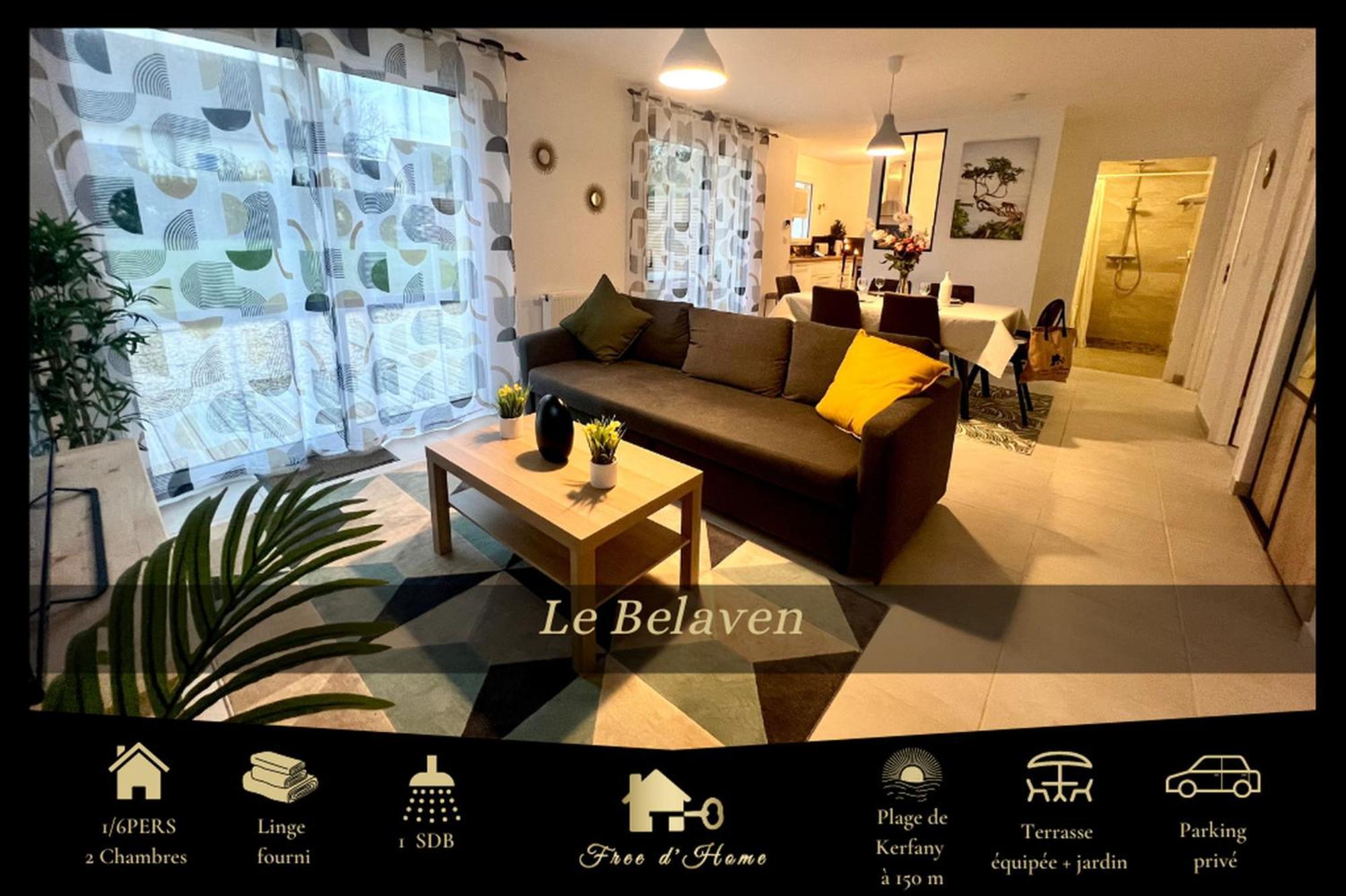 Le Belaven, Neuf, Cosy, Terrasse, Jardin, Kerfany Plage, 1 A 6 Pers Moëlan-sur-Mer Екстериор снимка